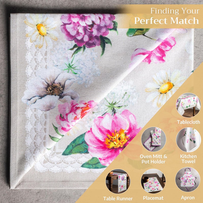 Maison d' Hermine Cloth Napkins Set of 4 100% Cotton Everyday Reusable Square Napkins Cloth Washable, Dinner, Party, Wedding, Restaurant, Spring/Summer (Pivoine, 20" x 20") - Image 5